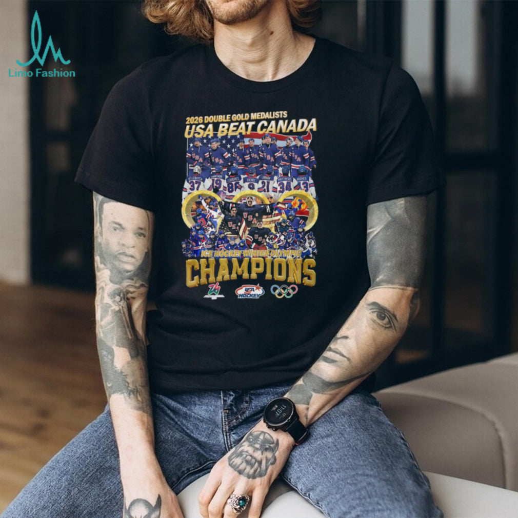 USA Beat Canada 2026 Winter Olympic Hockey Champions T Shirt