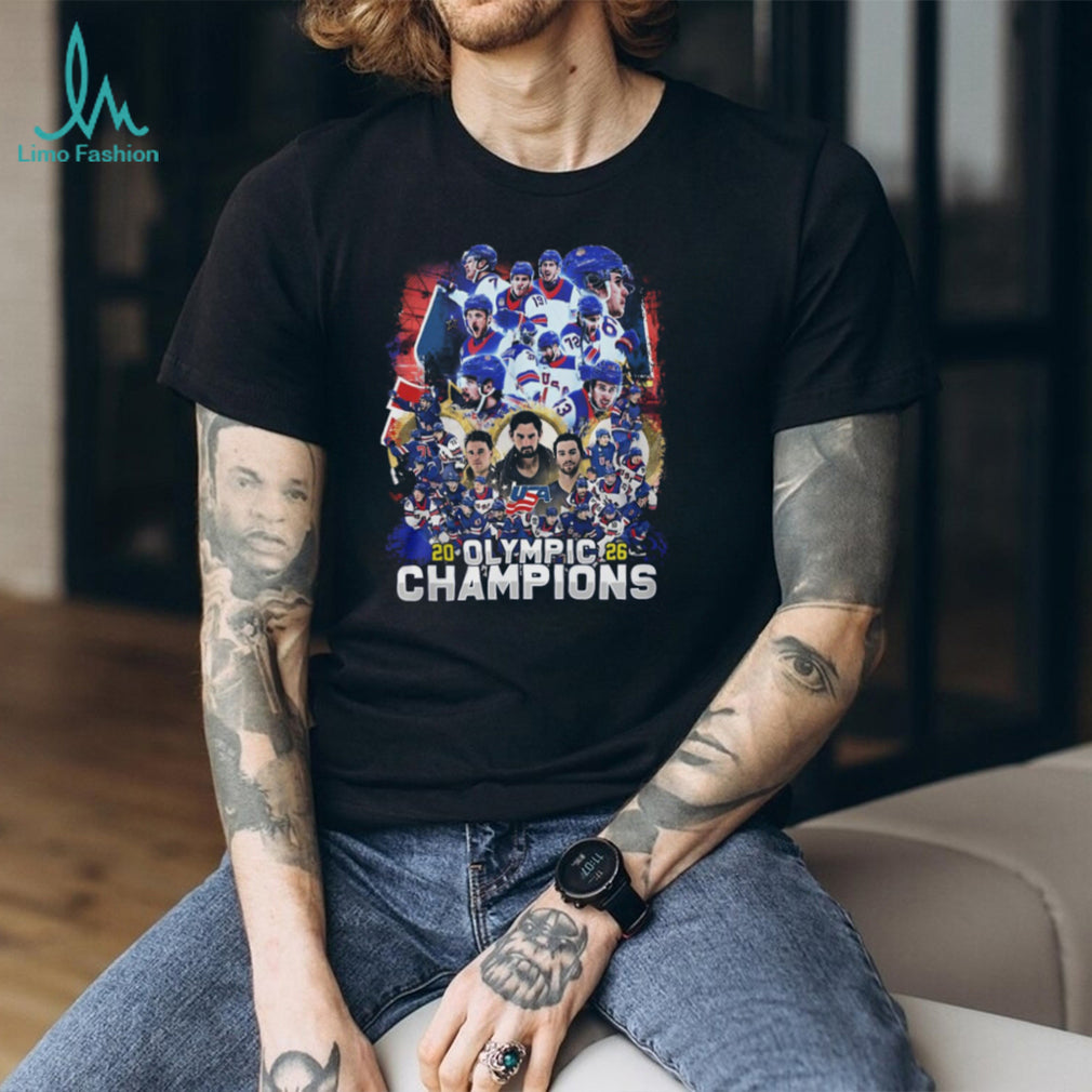 USA Hockey 2026 Olympic Champions Commemorative Team T Shirt