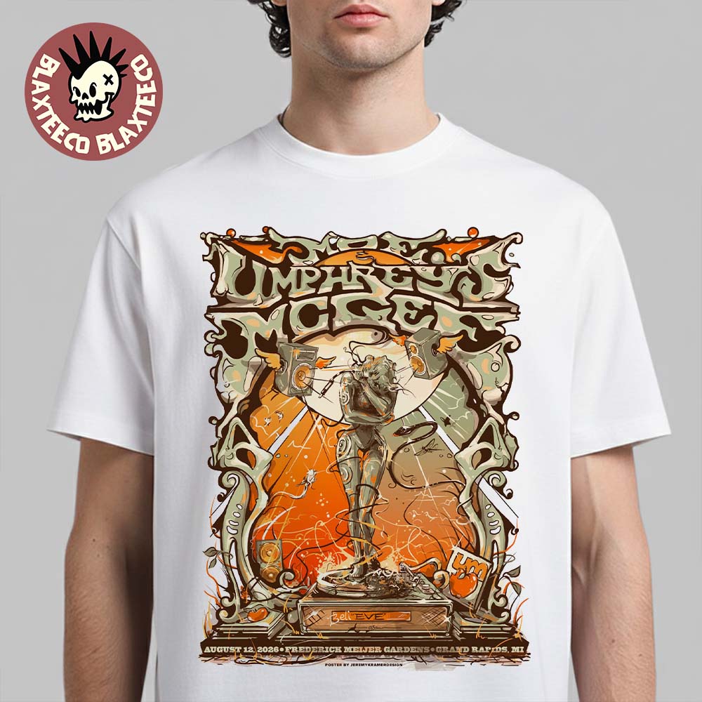 Umphrey’s McGee Grand Rapids MI 2026 Event Gig Poster Live At Frederick Meijer Gardens On August 12 2026 T-Shirt
