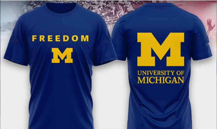 University Of Michigan Campus Freedom Charlie Kirk 2 Sided T-Shirts, Hoodie, Sweatshirt | InkNestWear.com