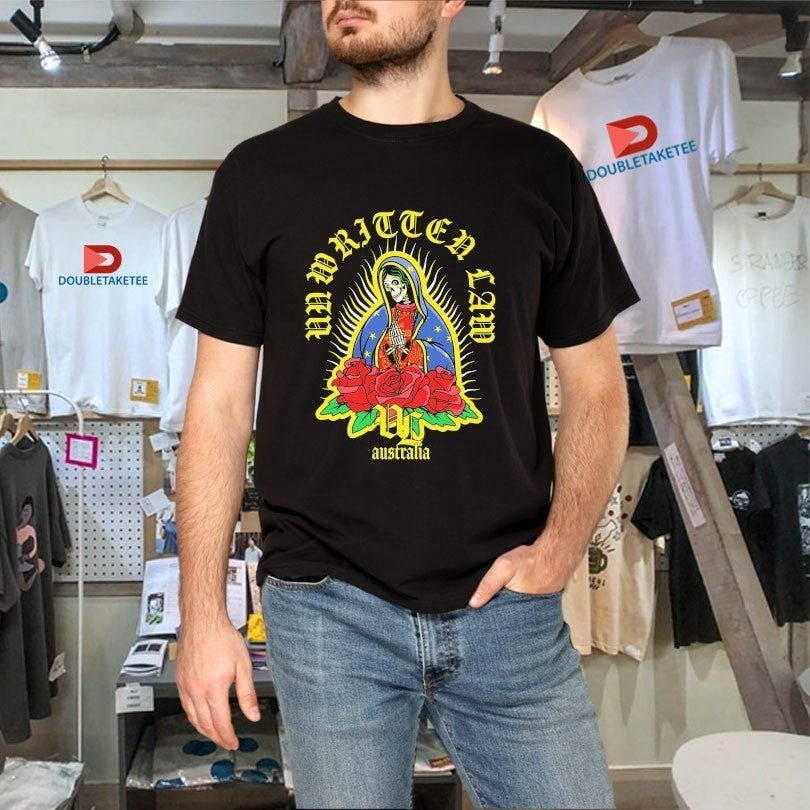 Unwritten Law Australia Skeleton Virgin Mary Shirts