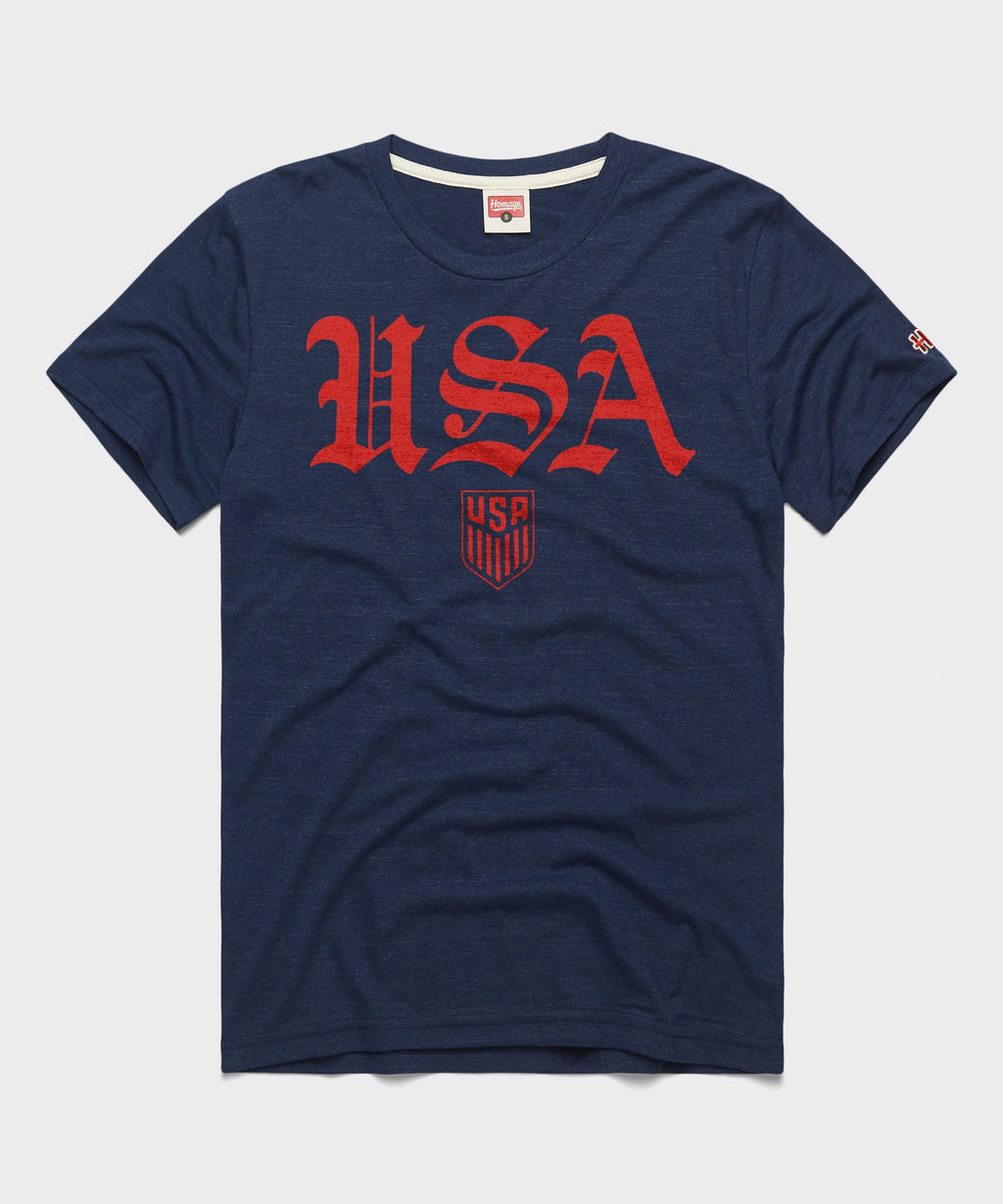 USMNT USA Old English