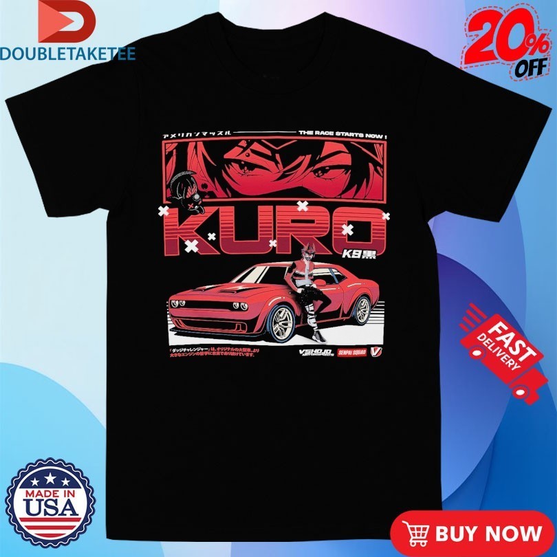 VShojo x Senpai Squad Kuro The Race Starts Now K9 Anime Waifu Shirts