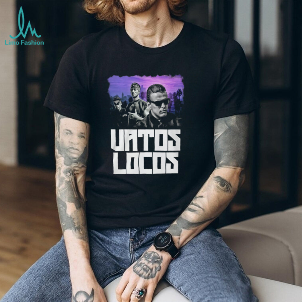 Vatos Locos Forever Blood In Blood Out Purple Sunset Graphic T Shirt