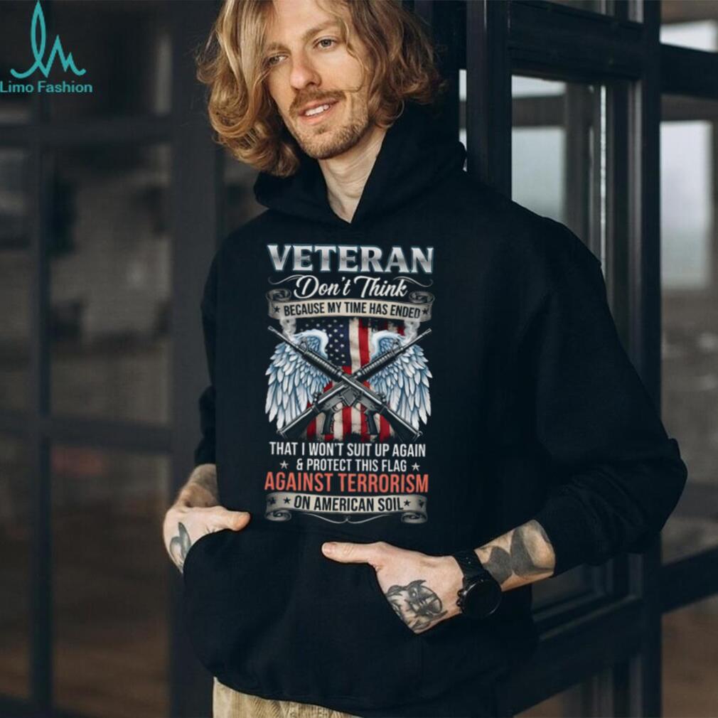 Veteran Against Terrorism On American Soil Winged Rifle T Shirt