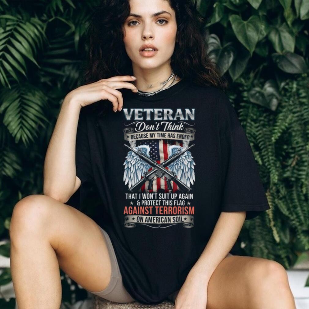 Veteran Against Terrorism On American Soil Winged Rifle T Shirt