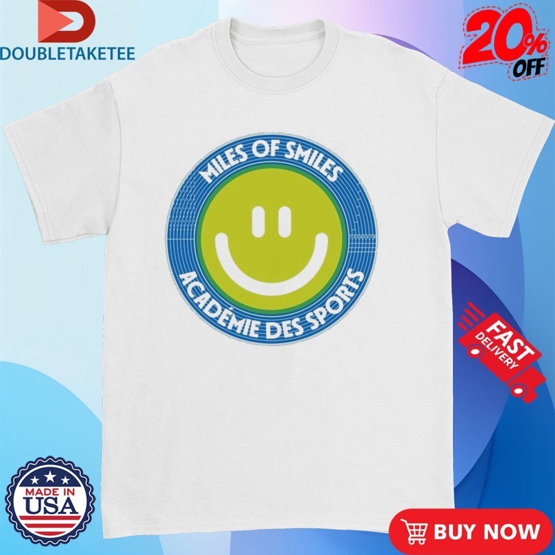 Vice 84 Miles Of Smiles Academie Des Sports Smiley Track Shirts