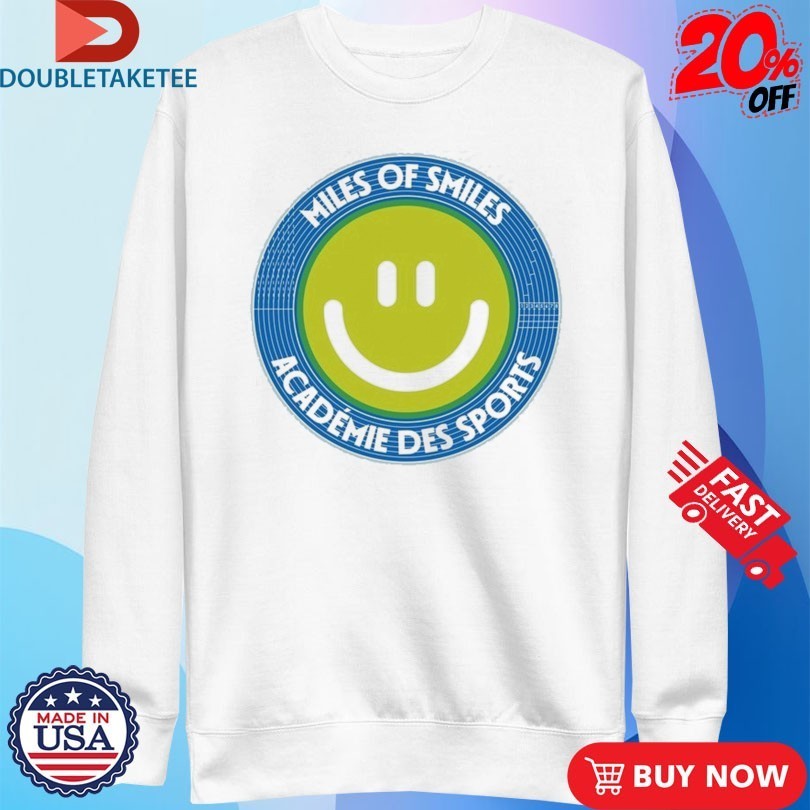 Vice 84 Miles Of Smiles Academie Des Sports Smiley Track Shirts