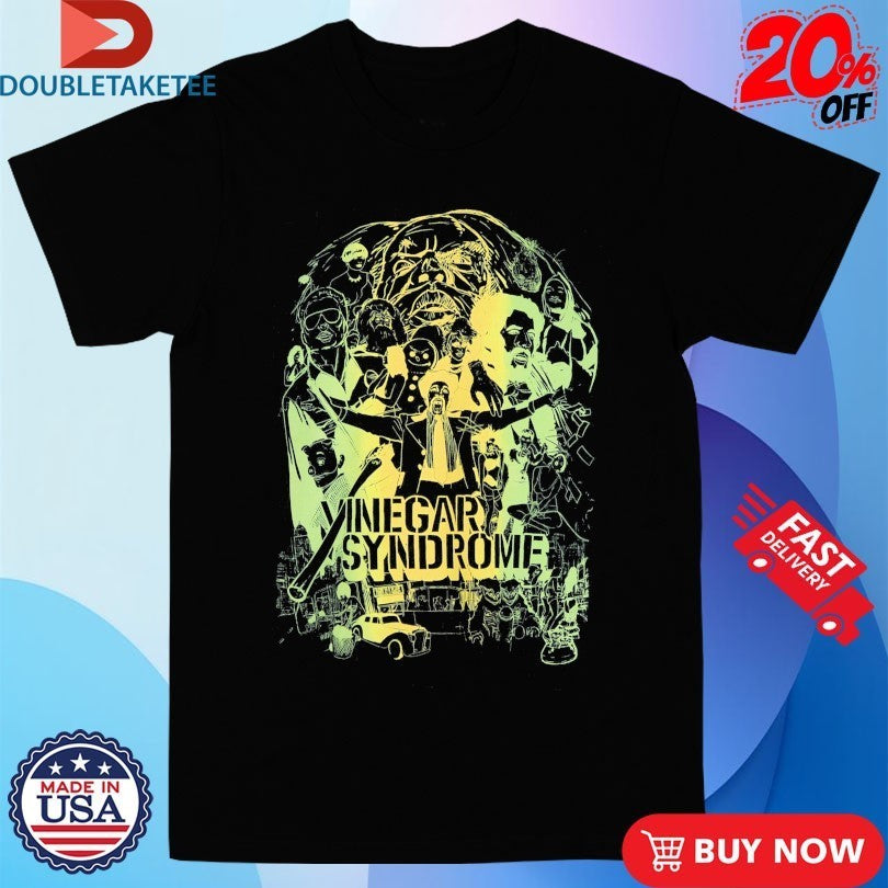 Vinegar Syndrome Family Portrait Negative Split Fountain Shirts