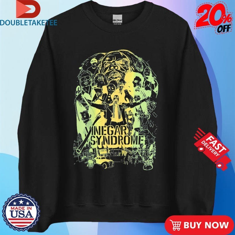 Vinegar Syndrome Family Portrait Negative Split Fountain Shirts