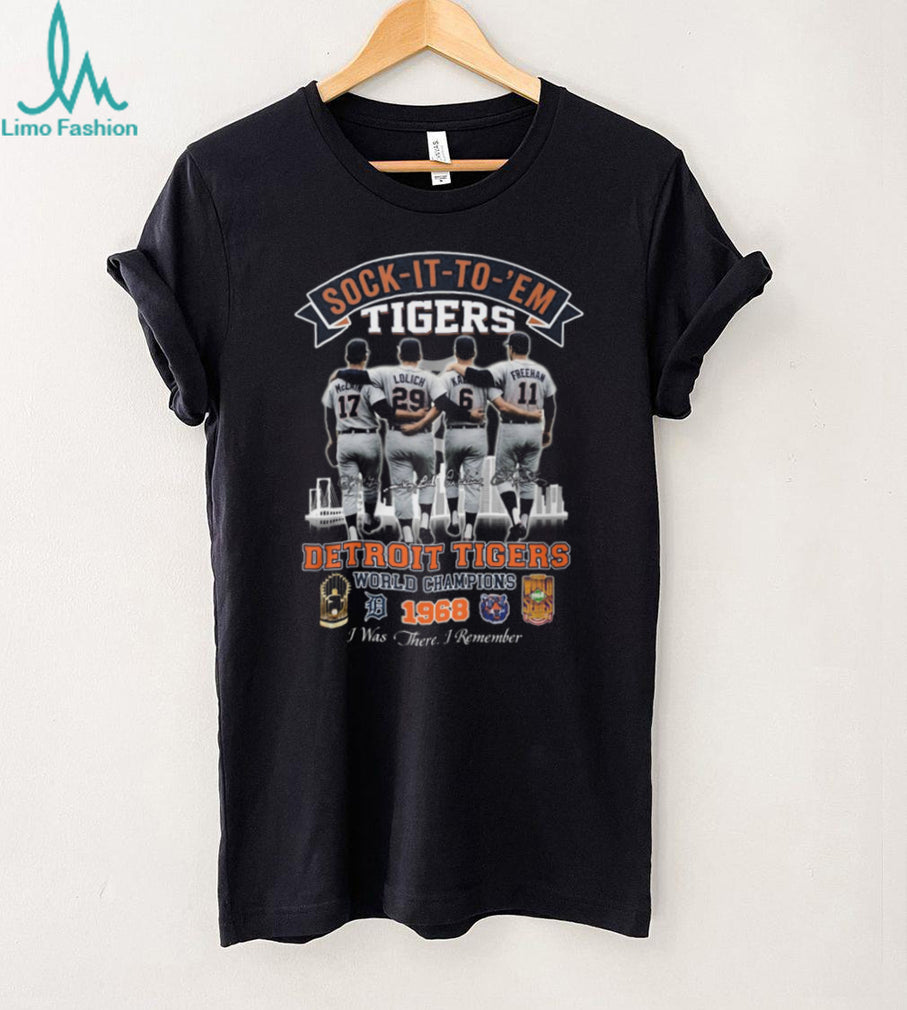 Vintage 1968 Detroit Tigers World Champions “Sock It To ‘Em” Legends T Shirt