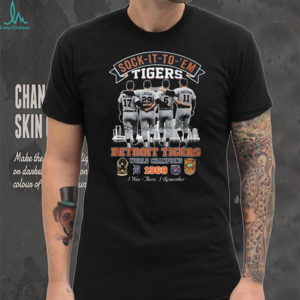 Vintage 1968 Detroit Tigers World Champions “Sock It To ‘Em” Legends T Shirt