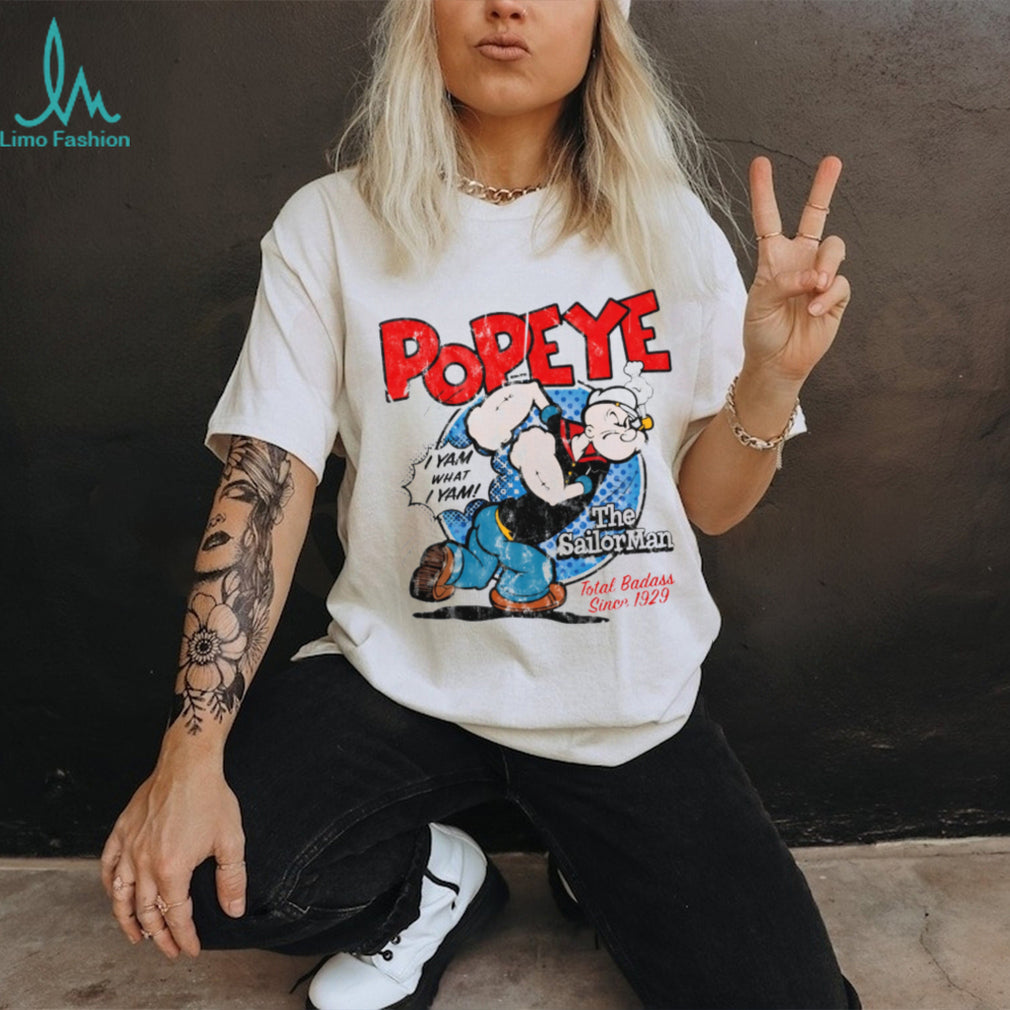 Vintage Popeye The Sailor Man “I Yam What I Yam” Classic Cartoon Tee