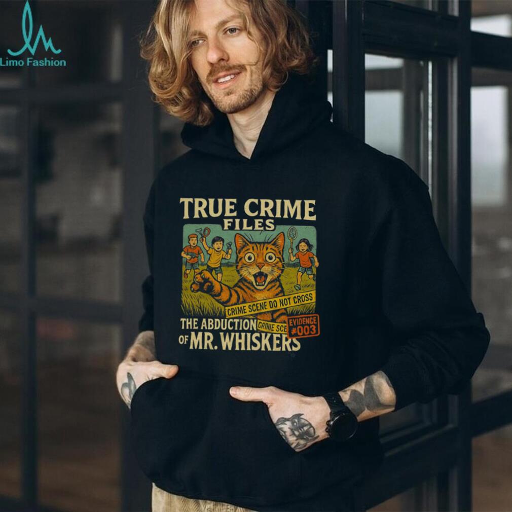 Vintage True Crime Files The Abduction of Mr. Whiskers Cat T Shirt