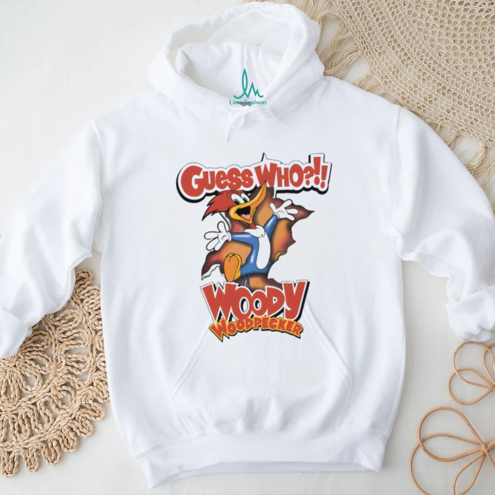 Vintage Woody Woodpecker “Guess Who” Classic Cartoon Shirt