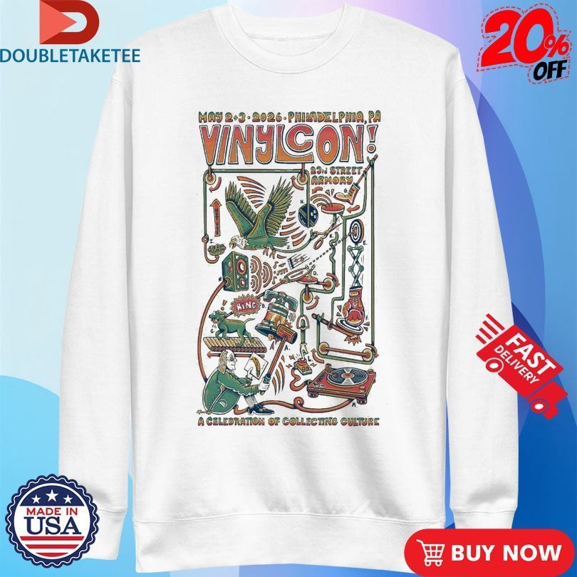 Vinylcon! May 2-3 2026 Philadelphia PA Shirts