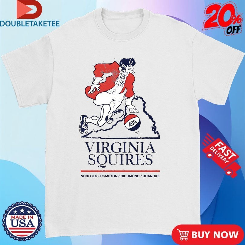 Virginia Squires 1970-1972 Norfolk Hampton Richmond Roanoke Logo Shirts
