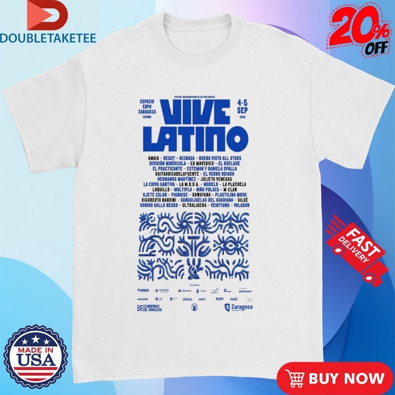 Vive Latino Espacio Expo Zaragoza September 4-5 2026 Shirts