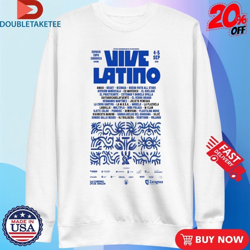 Vive Latino Espacio Expo Zaragoza September 4-5 2026 Shirts