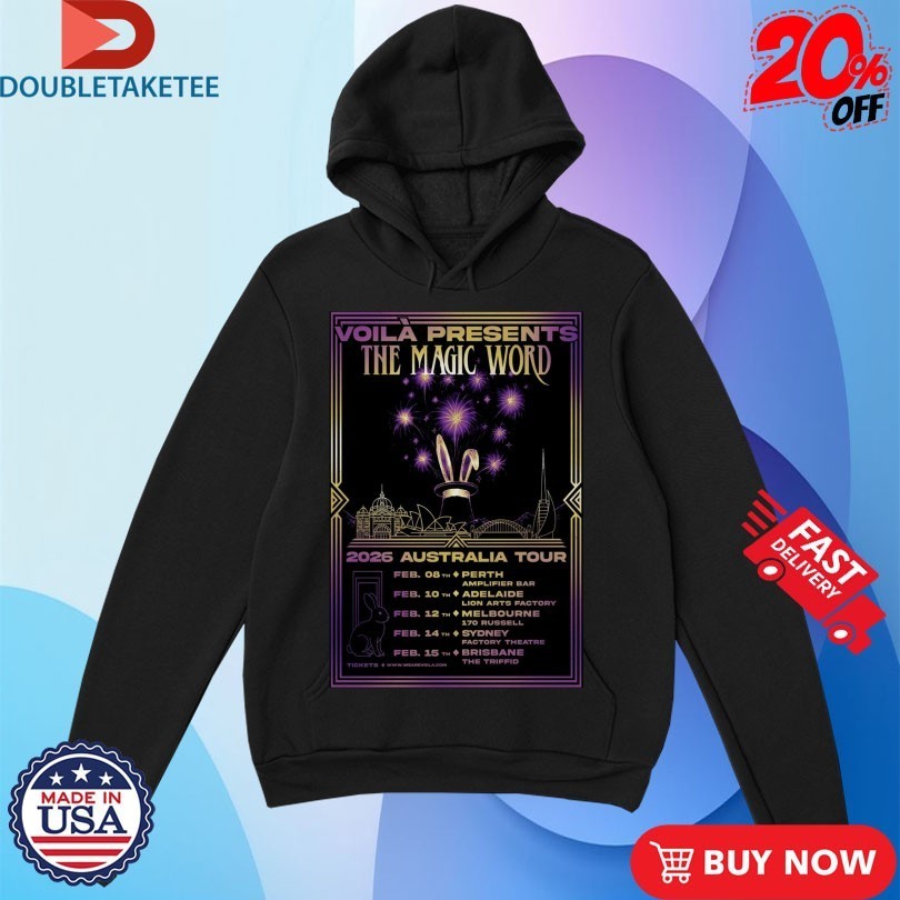 Voilà The Magic World 2026 Australia Tour Shirts