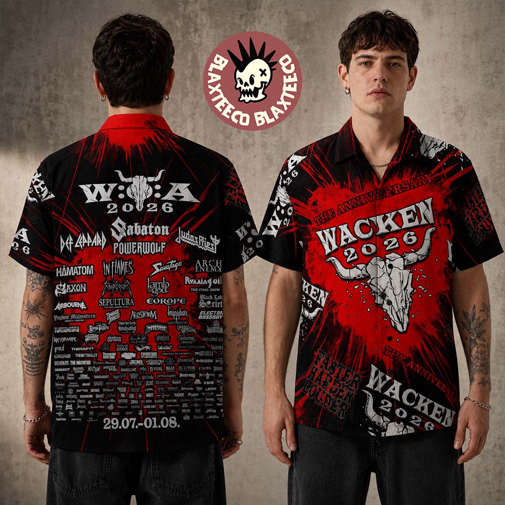Wacken Open Air 2026 Festival The Anniversary Merch Hawaiian Shirt