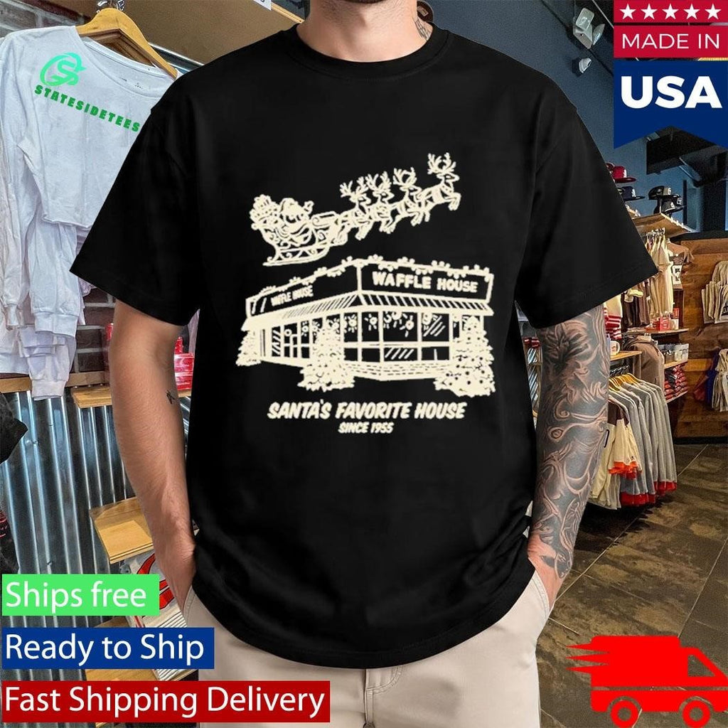 Waffle House Adult Christmas Shirt
