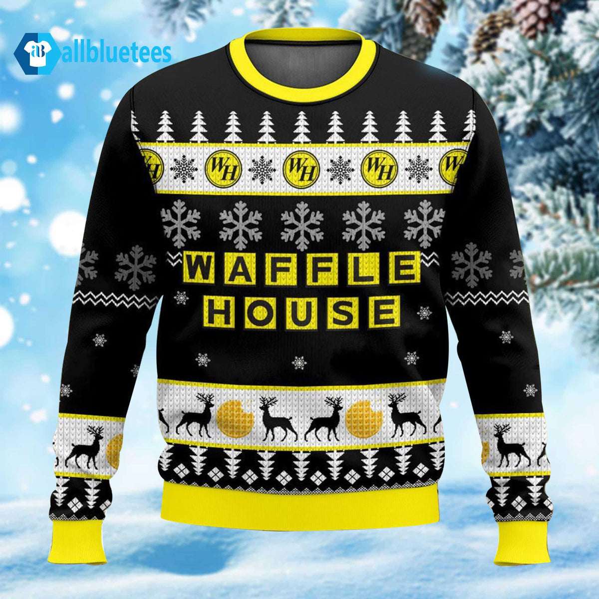 Waffle House Ugly Christmas Sweater