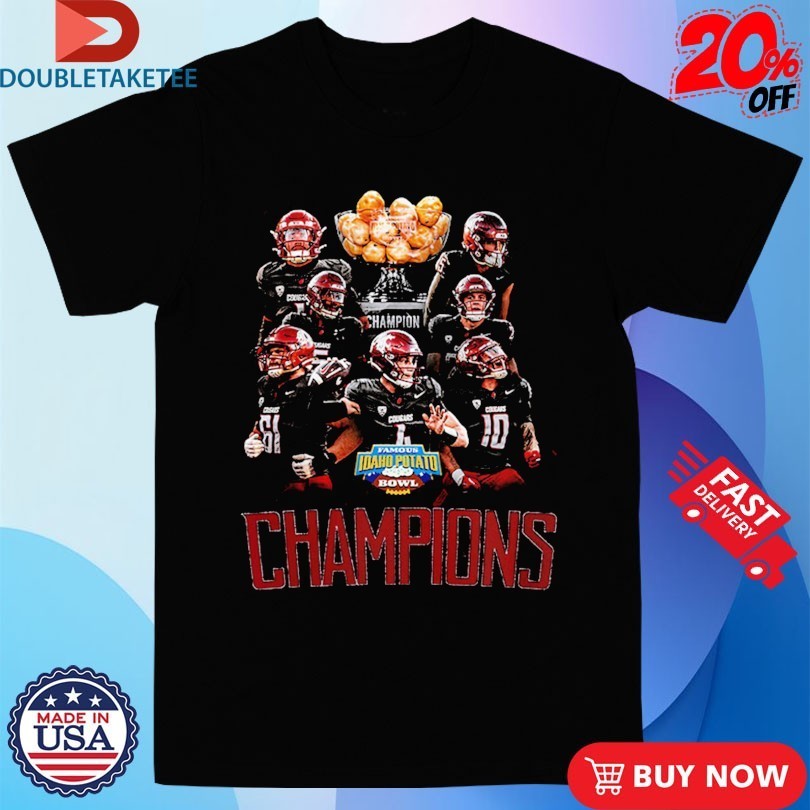 Washington State Cougars Are 2025 Famous Idaho Potato Bowl Champions Players Shirts