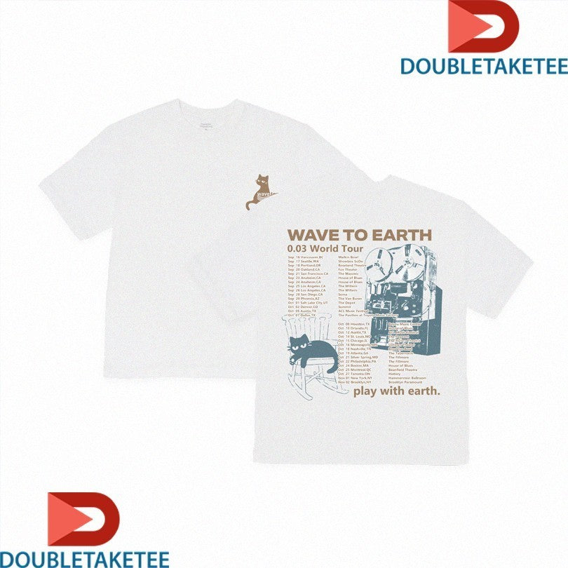 Wave To Earth Play With Earth 0.03 World Tour 2024 Dates Cat Shirts