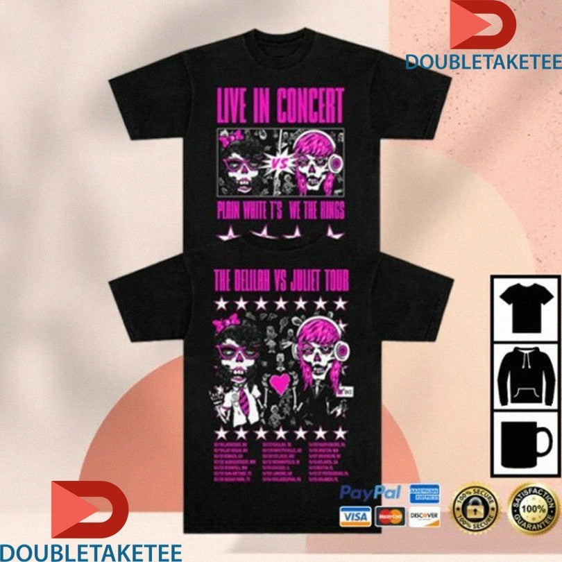 We The Kings The Delilah Vs Juliet Tour 2025 Dates Shirts