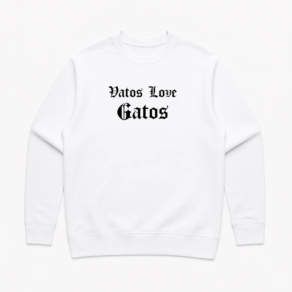 Unisex | Vatos Love Gatos | Crewneck Sweatshirt