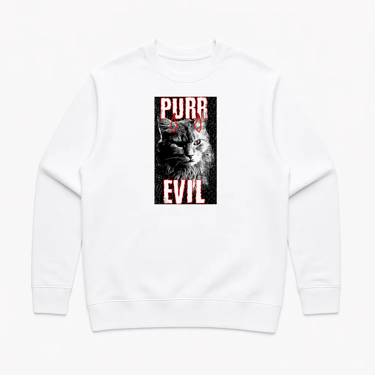 Unisex | Purr Evil | Crewneck Sweatshirt