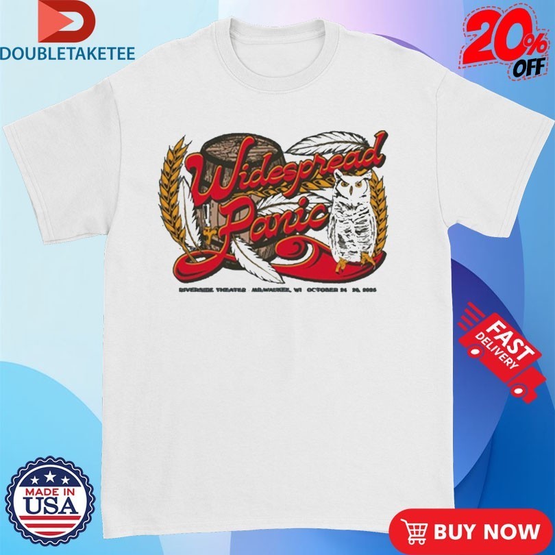 Widespread Panic 2025 Milwaukee Event Owl Shirts
