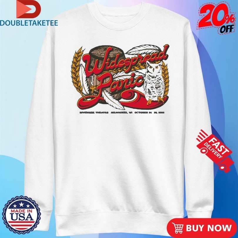 Widespread Panic 2025 Milwaukee Event Owl Shirts