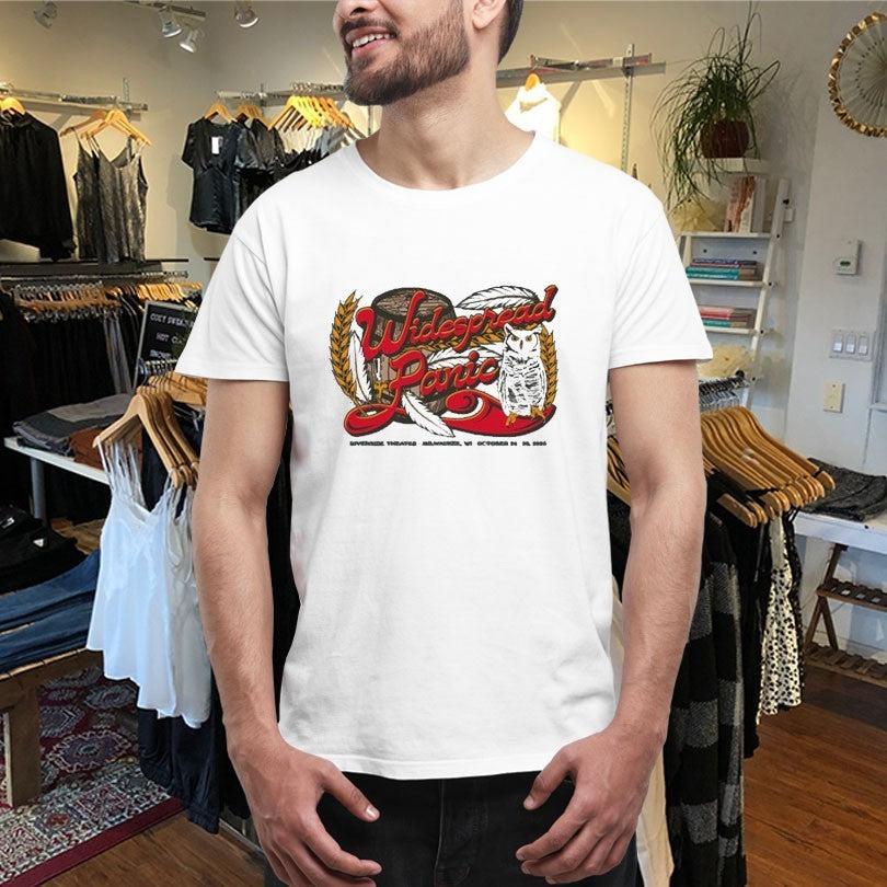 Widespread Panic 2025 Milwaukee Event Owl Shirts