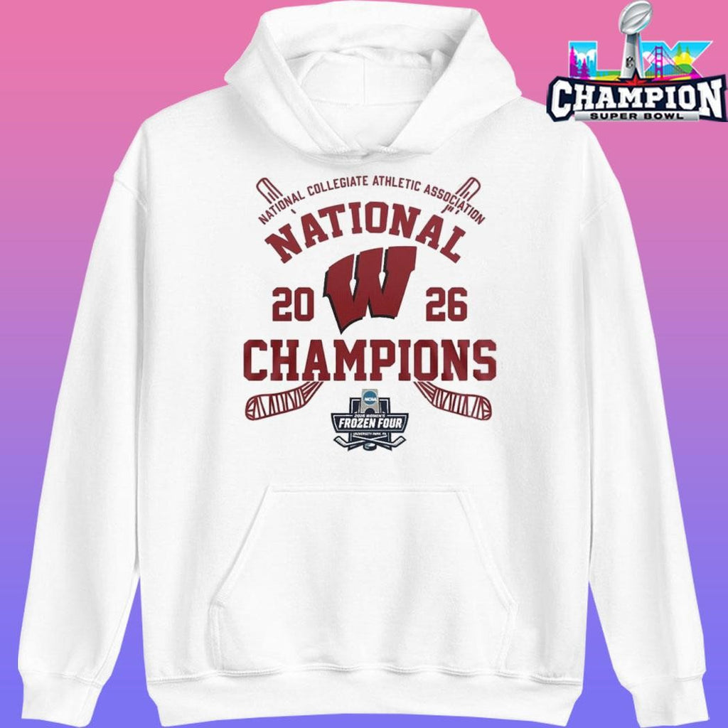 Wisconsin Badgers 2026 National Collegiate Athletic Association Frozen Four National Champions Shirt