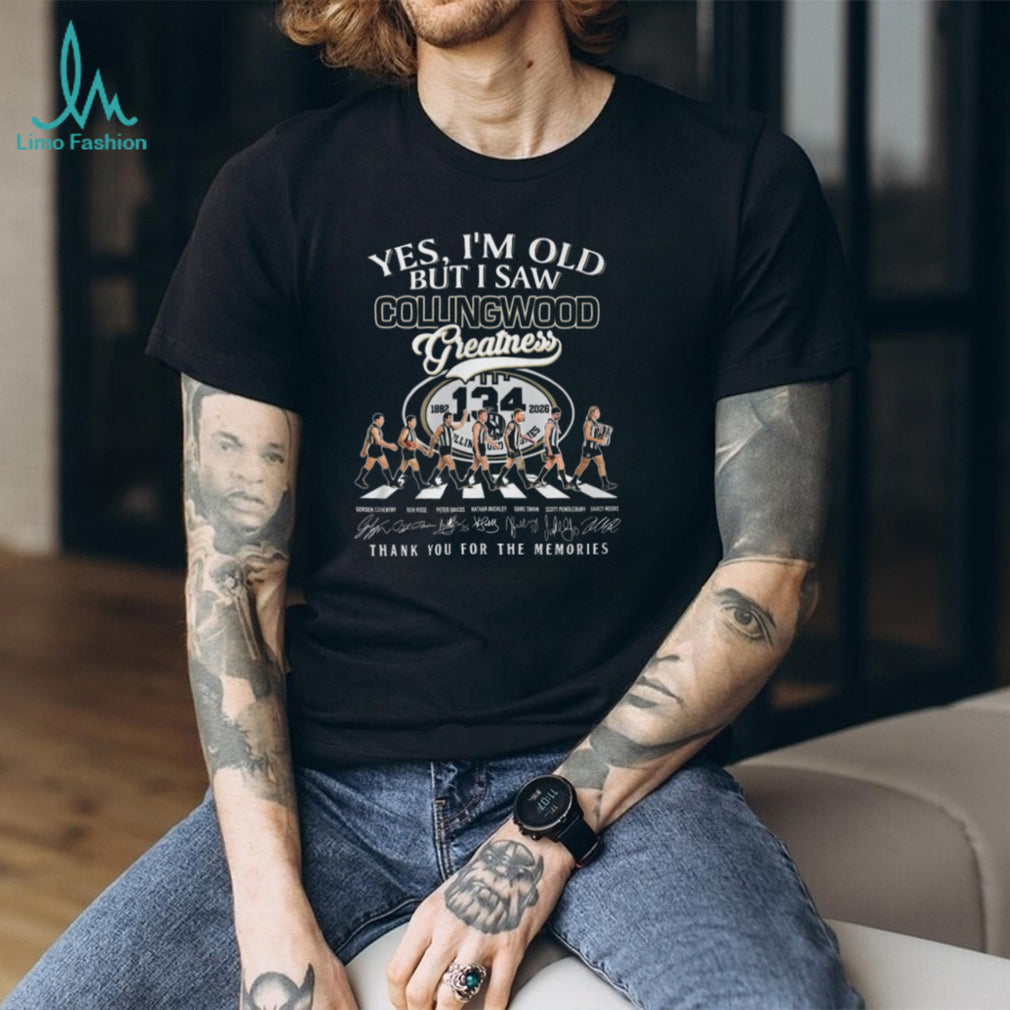 Yes I’m Old But I Saw Collingwood Greatness 134 Years Anniversary T Shirt