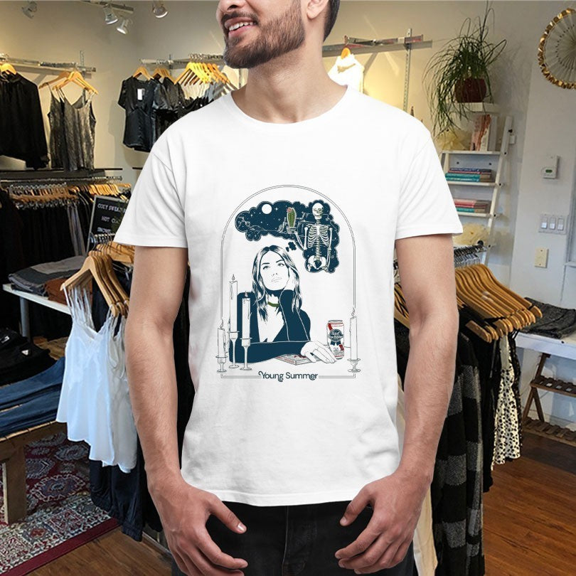 Young Summer X Pabst Blue Ribbon Skeleton Shirts
