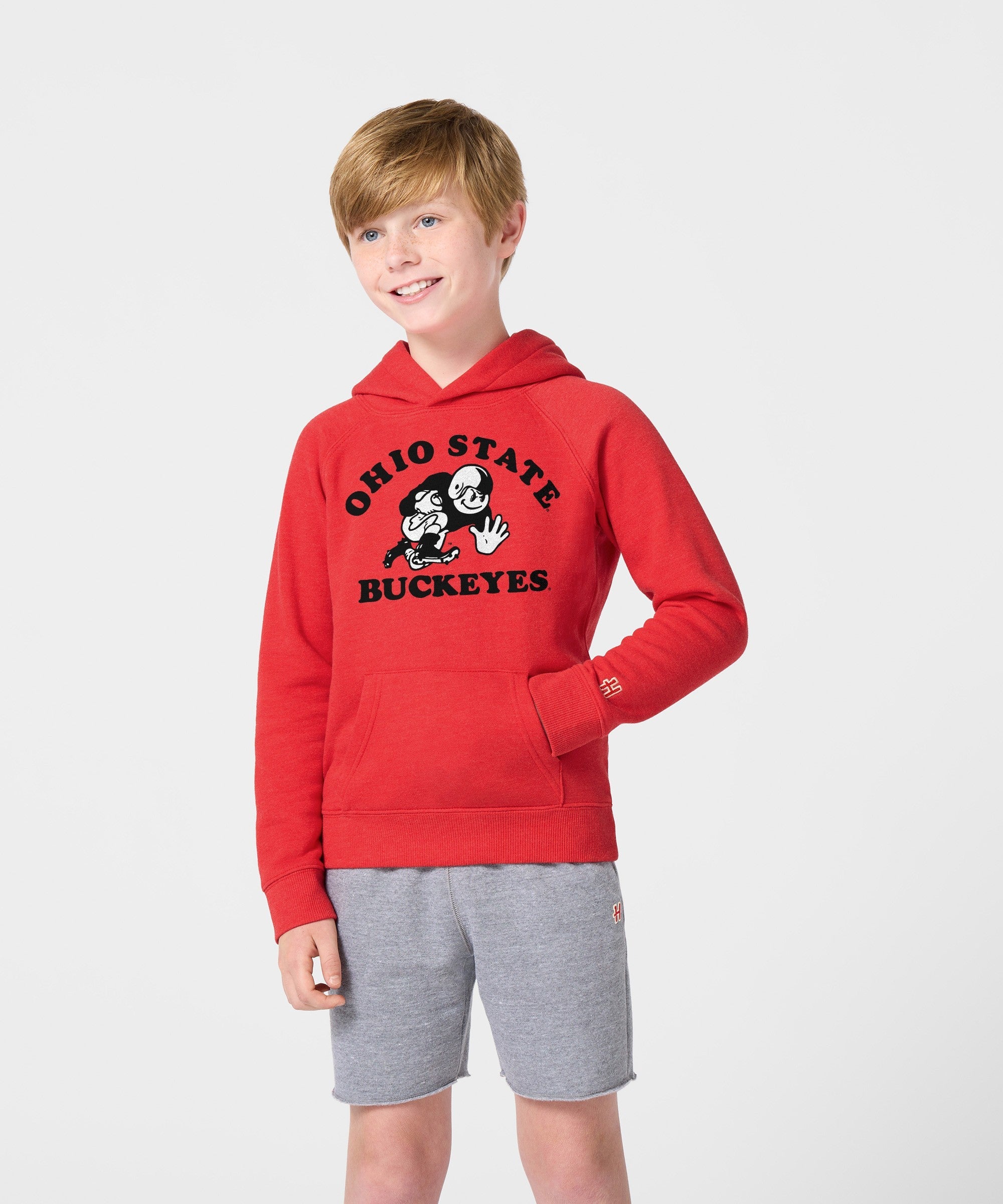 Youth Buckeyes Stiff Arm Hoodie