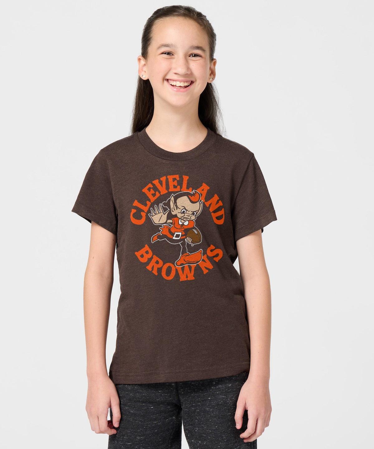 Youth Cleveland Browns Brownie Stiff Arm