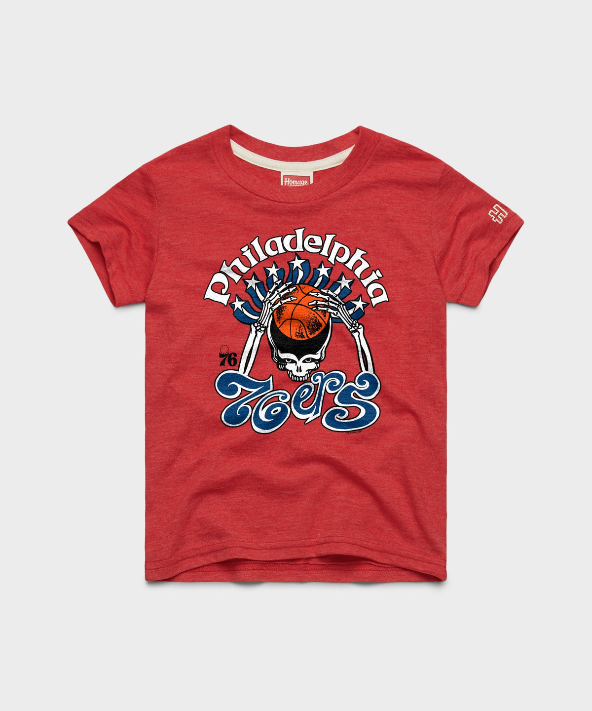 Youth NBA x Grateful Dead x 76ers Skull