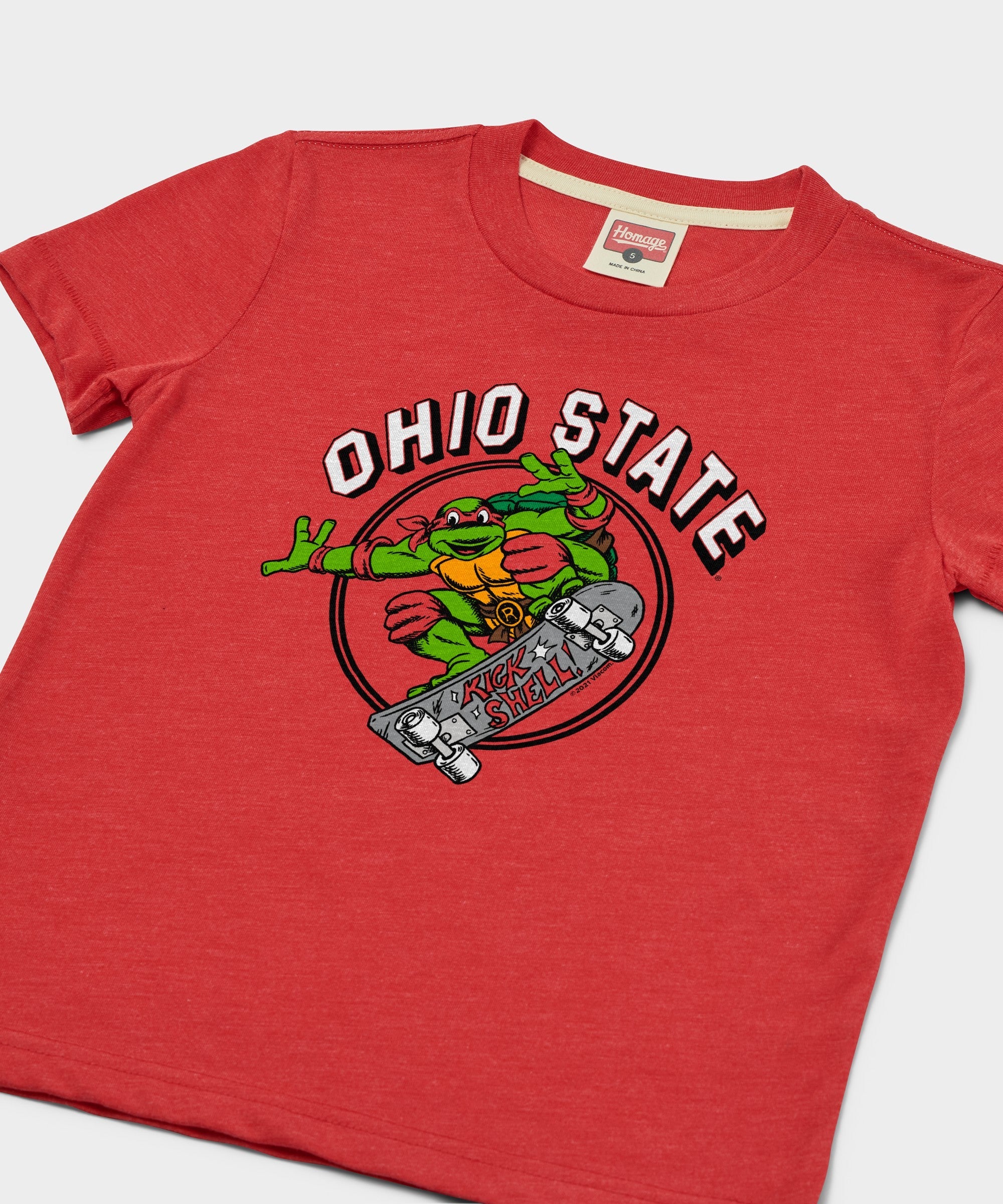Youth TMNT Raphael x Ohio State Kick Shell