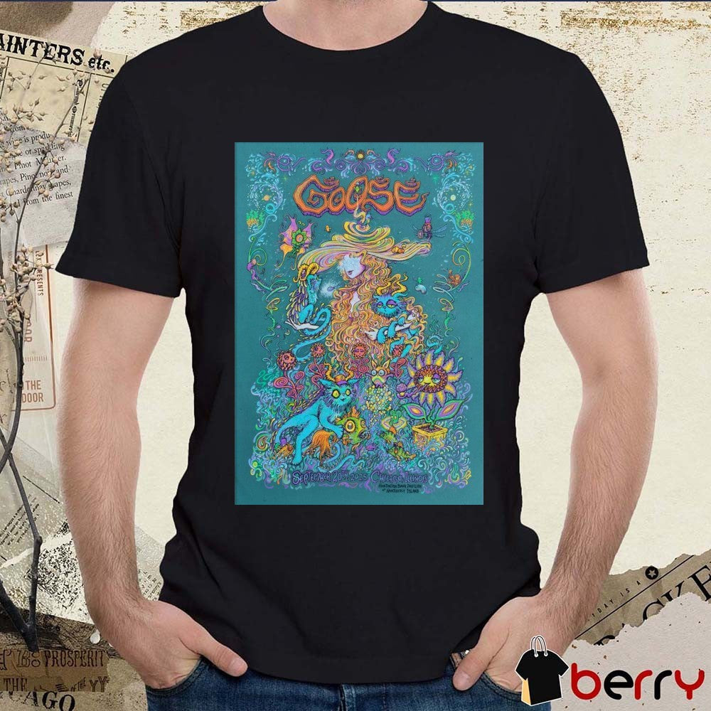 Poster Goose Huntington Bank Pavilion at Northerly Island In Chicago IL September 20 2025 t-shirt