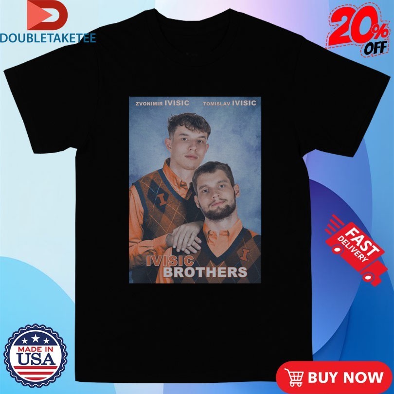 Zvonimir Ivisic And Tomislav Ivisic Ivisic Brothers Illinois Fighting Illini Basketball Shirts