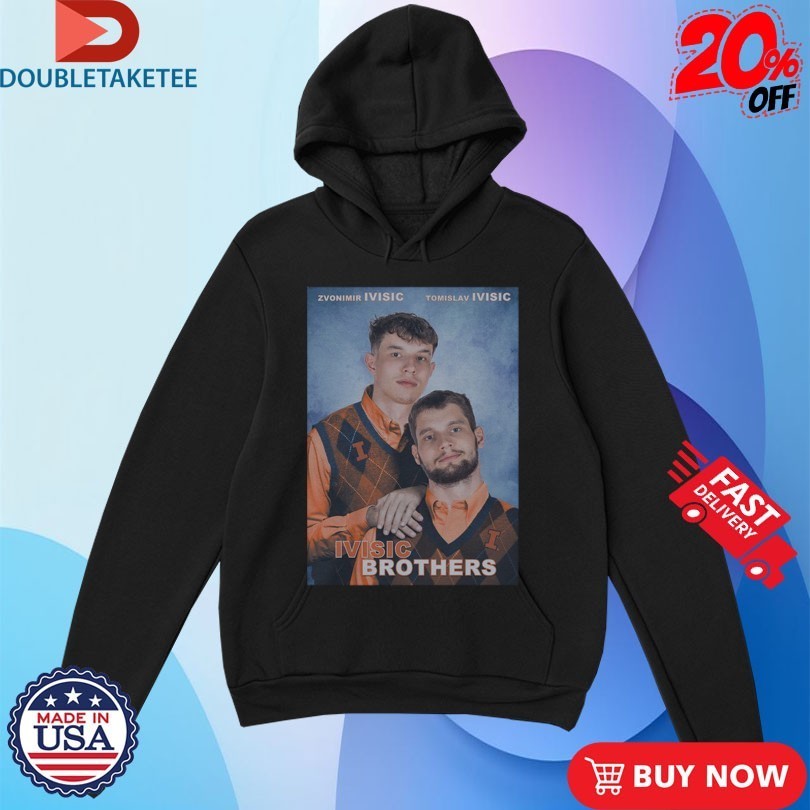 Zvonimir Ivisic And Tomislav Ivisic Ivisic Brothers Illinois Fighting Illini Basketball Shirts