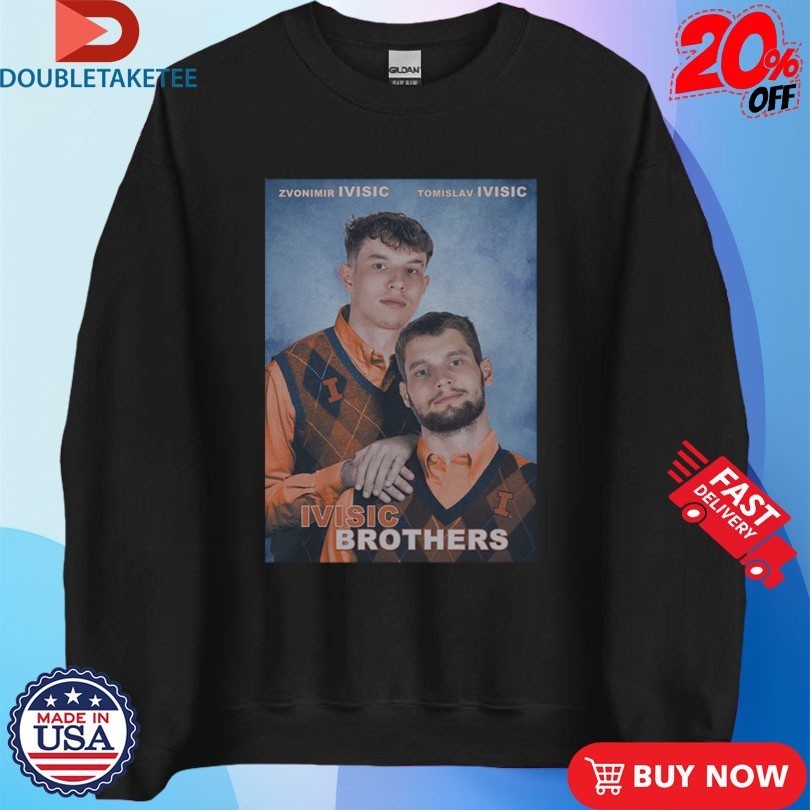 Zvonimir Ivisic And Tomislav Ivisic Ivisic Brothers Illinois Fighting Illini Basketball Shirts
