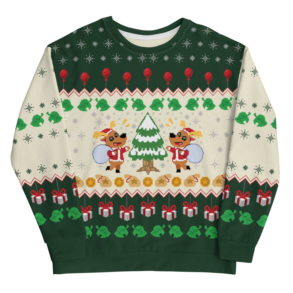 Jingle Animal Crossing Ugly Christmas Sweater