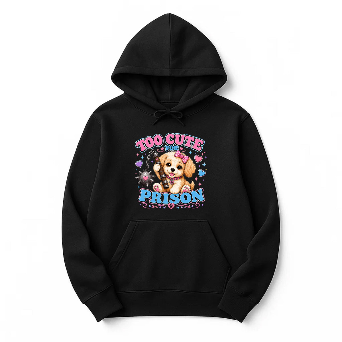 Unisex | Too Cute For Prison | Pullover Hoodie