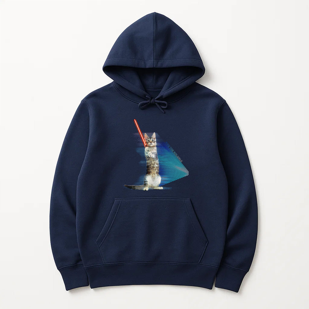 Unisex | Hologram Battle Cat | Pullover Hoodie