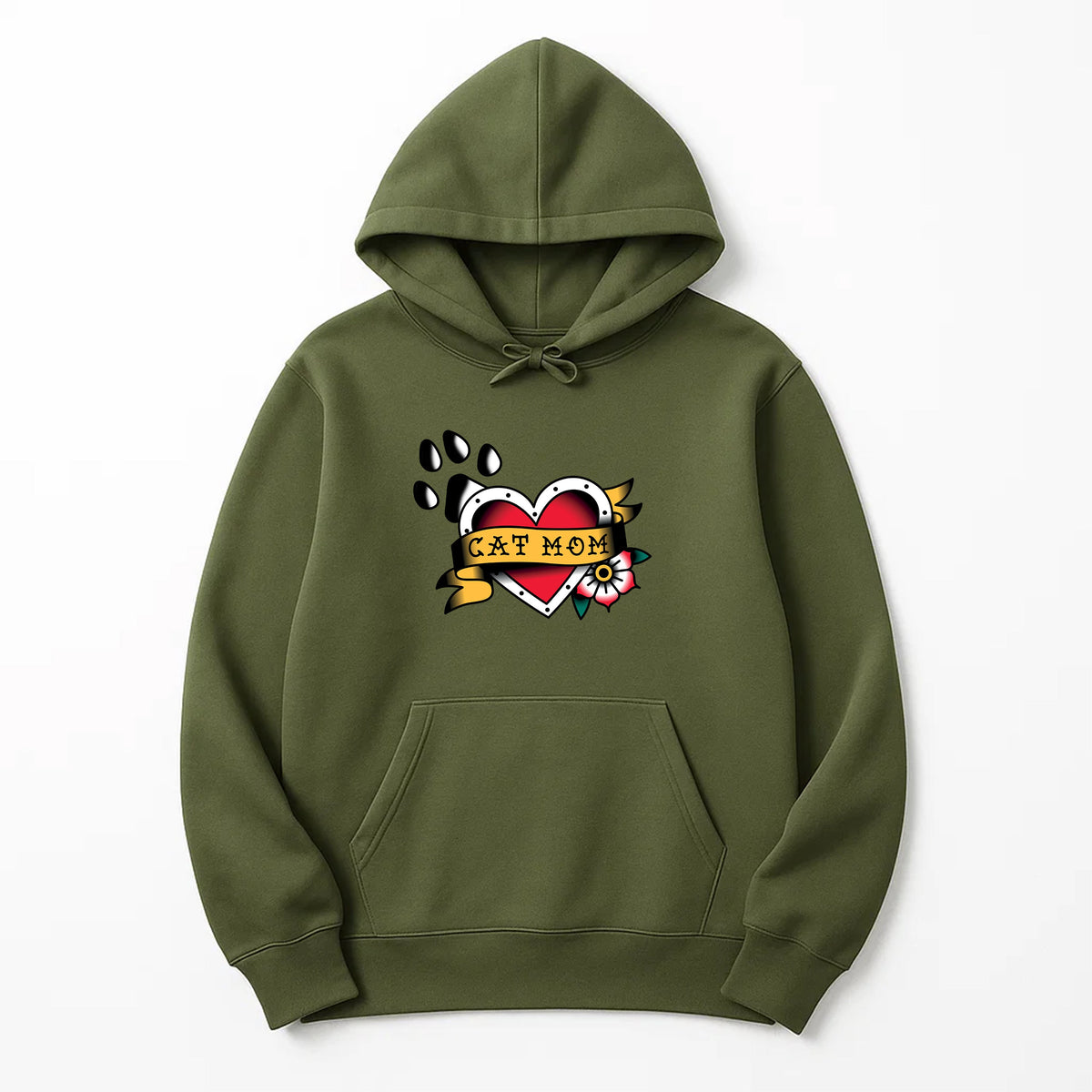 Unisex | Tattoo Cat Mom | Pullover Hoodie
